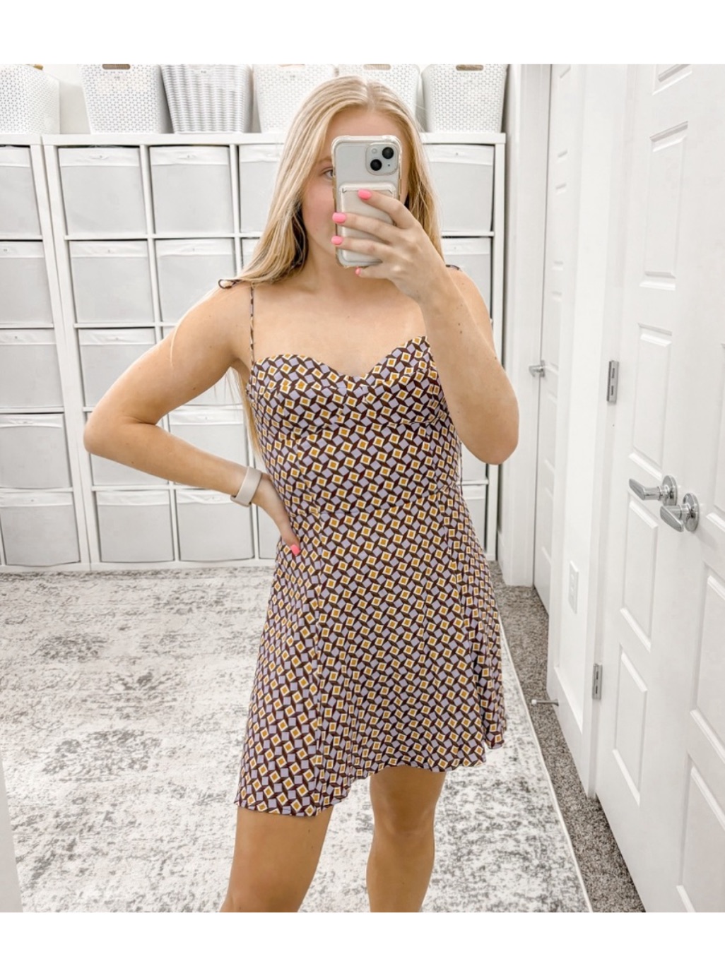 Reformation Saskia Mini Dress Plaza